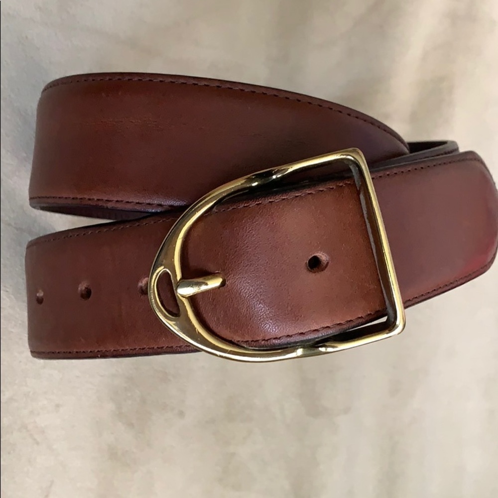Men’s Ralph Lauren brown leather belt sz32